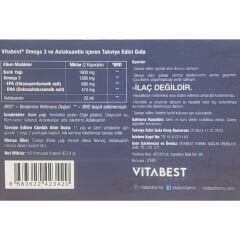 Vitabest Omega 3 Astaksantin 50 Yumuşak Kapsül