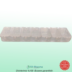 Haftalık/Günlük İlaç Saklama Kabı Şeffaf