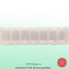 Haftalık/Günlük İlaç Saklama Kabı Şeffaf