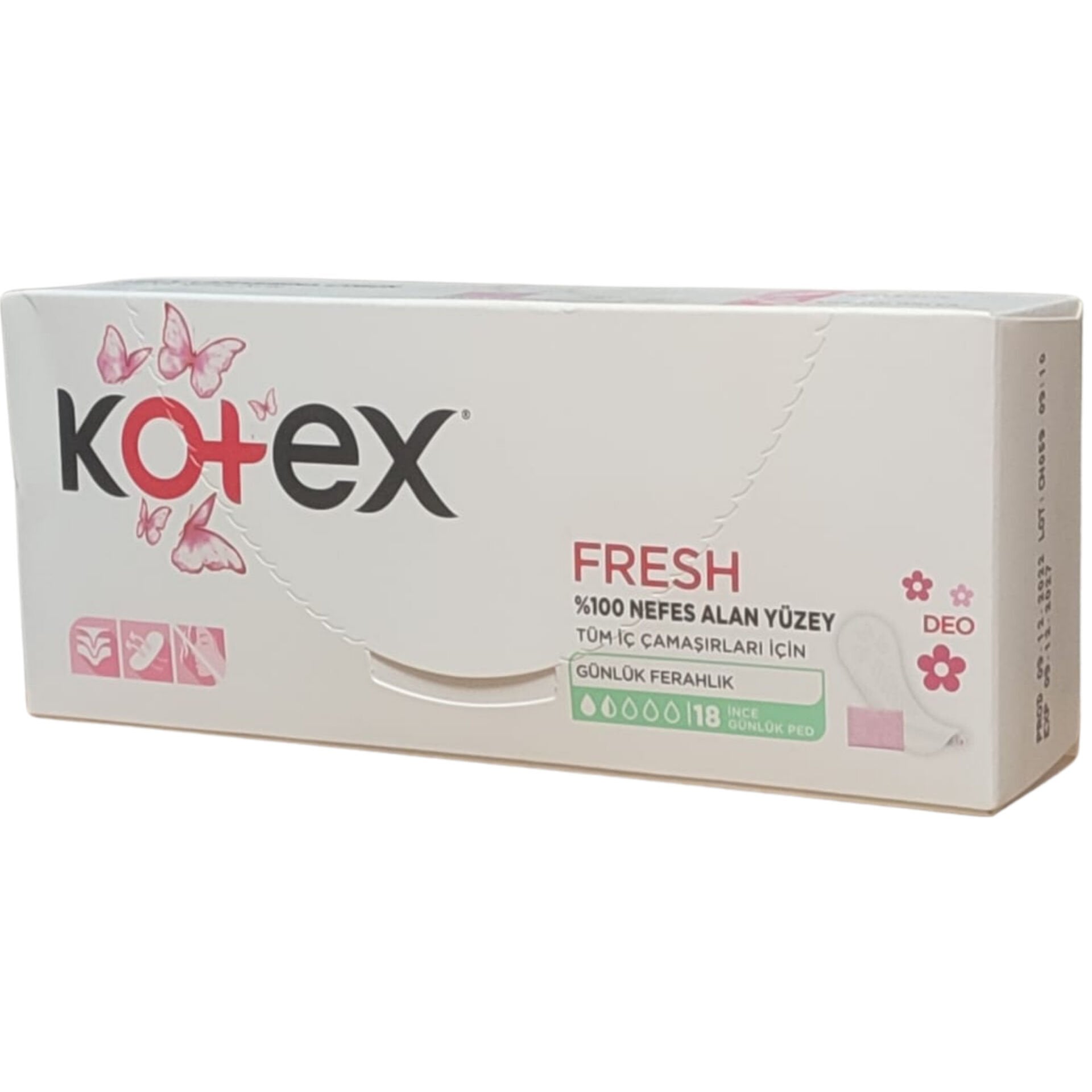 Kotex İnce Günlük Ped Parfümlü 18'li