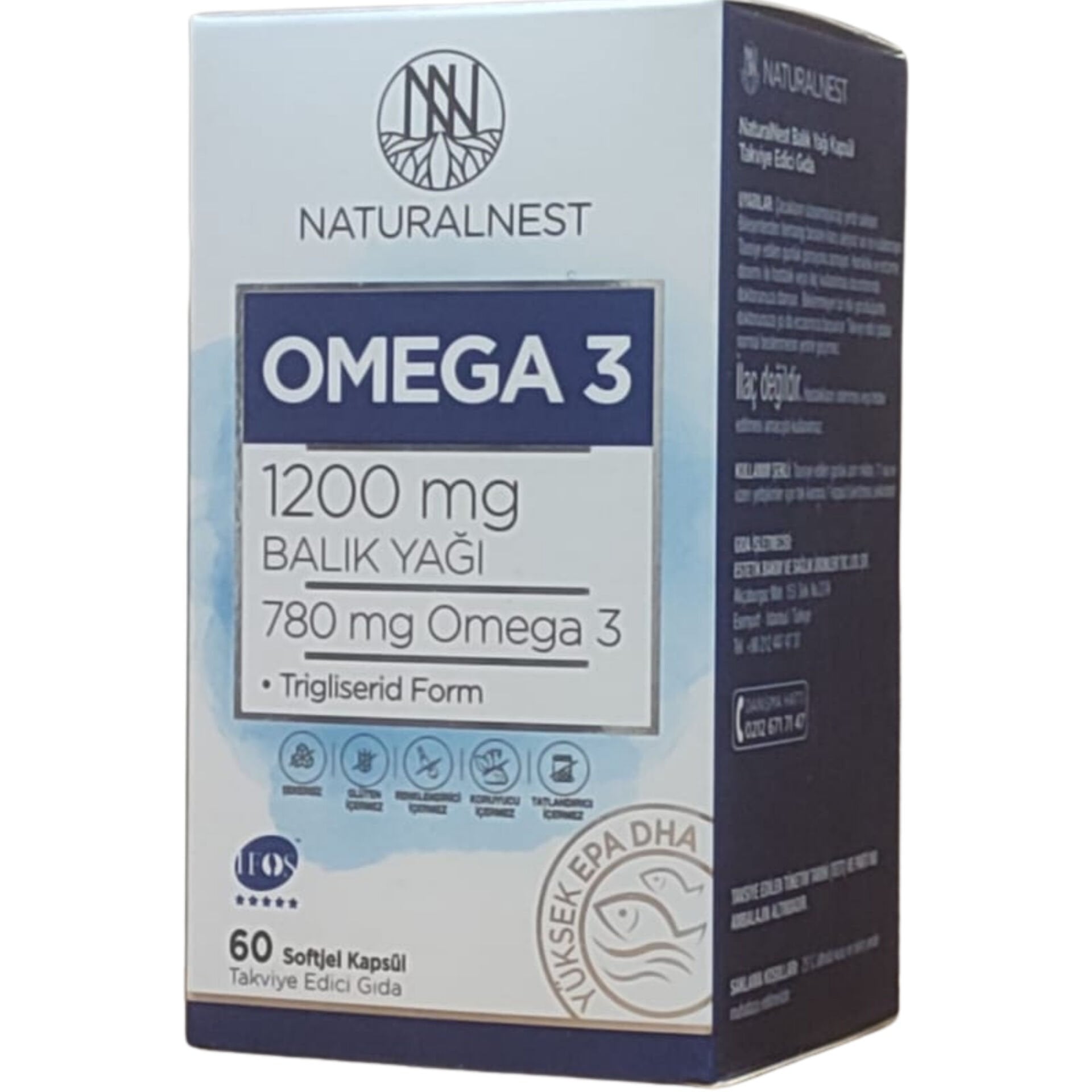 Naturalnest Omega 3 1200 Mg 60 Kapsül