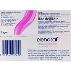Elenatal 1 Hamilelik ve Öncesi İçin 30 Tablet