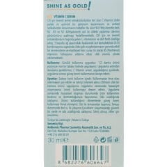 Cire Aseptine Vitamine C Yüz Serumu Shine As Gold 30 ml