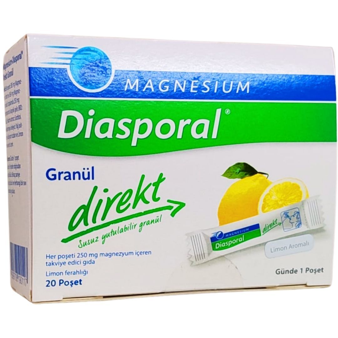 Magnesium Diasporal Direkt Magnezyum Sitrat Granül 20 Poşet