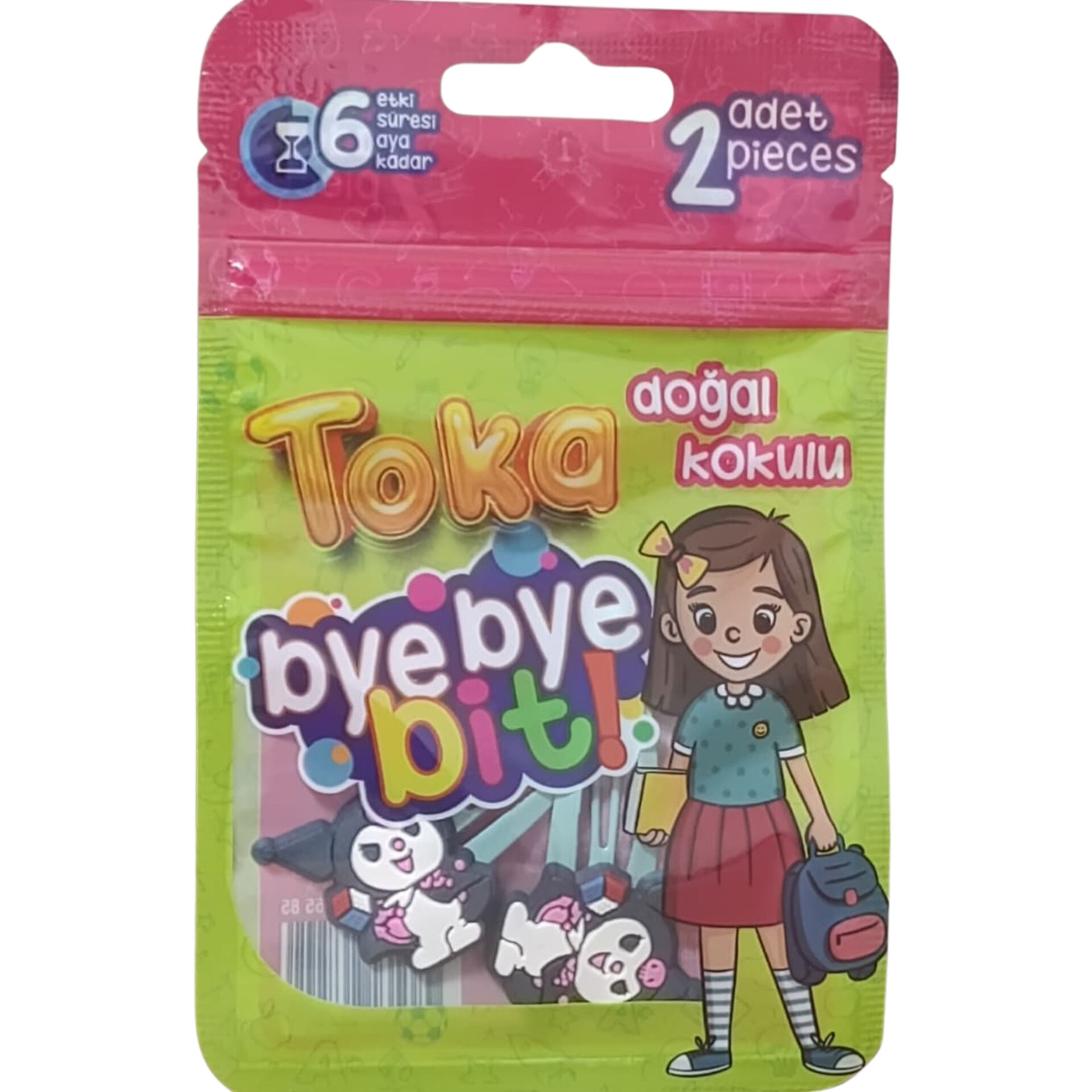 Toka Bye Bye Bit Doğal Kokulu Bit Tokası 2 Adet – 6 Aya Kadar Etki Süresi