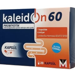 Kaleidon 60 mg 20 Kapsül Probiyotik Mikroorganizma İçeren Takviye Edici Gıda