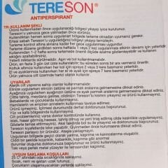 Tereson Antiperspirant Terleme Karşıtı Sprey 50 ml