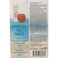 Cire Aseptine Avantajlı Yaz Paketi - Pink Shine Ton Dengeleyici ve Aydınlatıcı Yüz Güneş Koruyucu 50 ml + Bronzlaştırıcı 100 ml