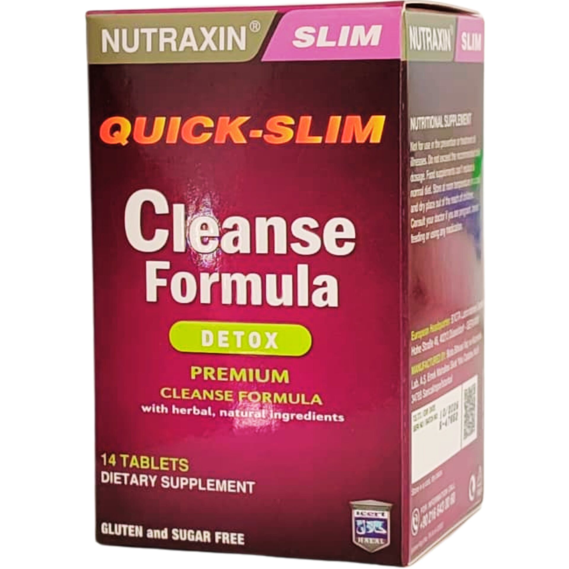 Nutraxin Quick Slim Cleanse Formula 7 Detox 14 Tablet