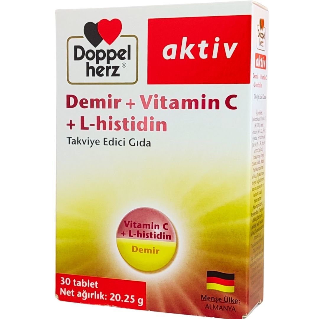 Doppelherz Demir + Vitamin C + L-Histidin 30 Tablet