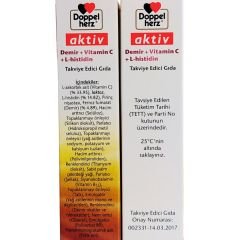 Doppelherz Demir + Vitamin C + L-Histidin 30 Tablet