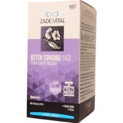 Zade Vital Keten Tohumu Yağı 60 Yumuşak Kapsül