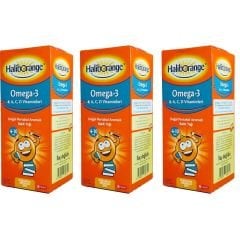 Haliborange Omega-3 & A,C,D Vitaminlari İçeren Portakal Aromalı Takviye Edici Gıda 300 ml - 3 lü Paket