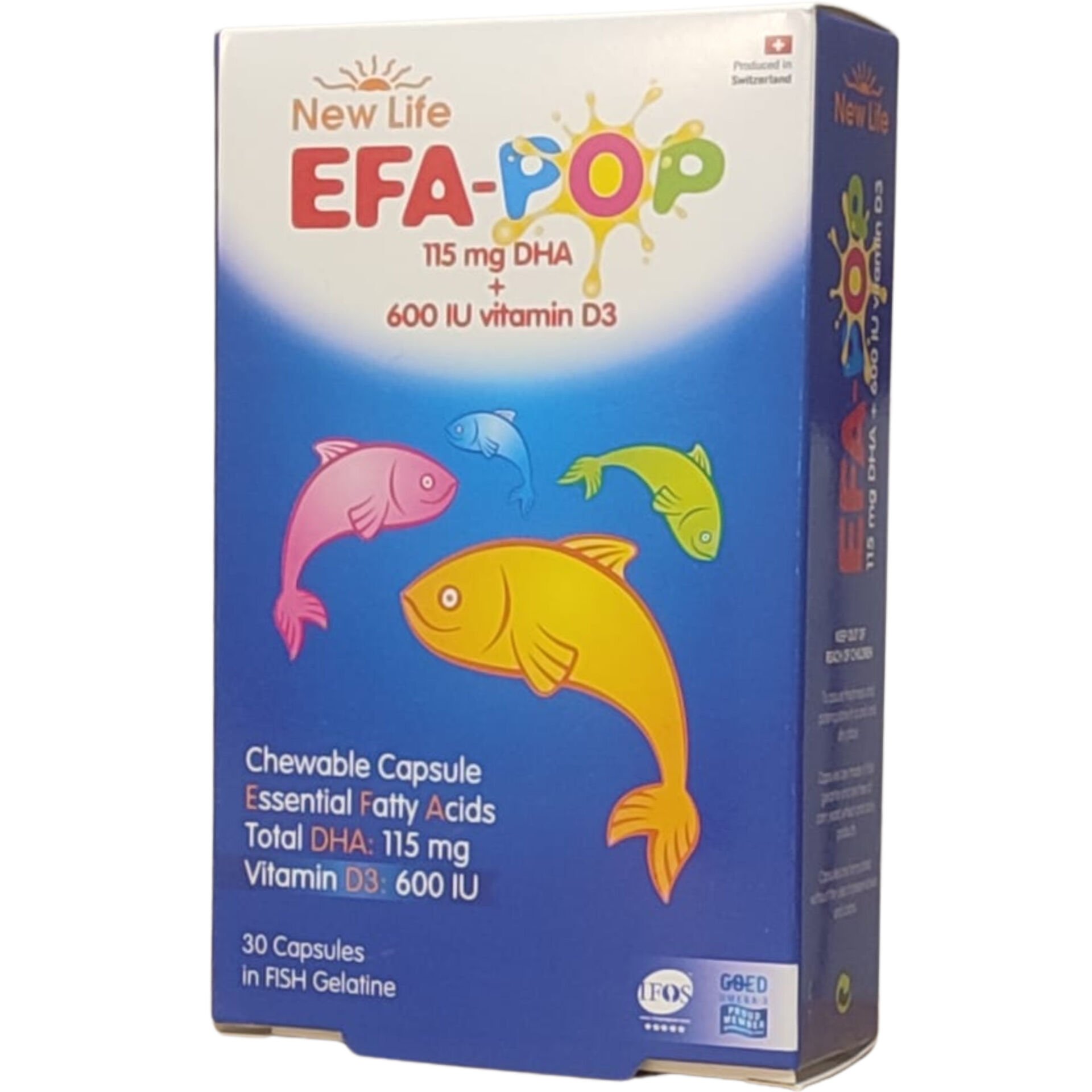 New Life EFA Pop Balık Yağı Takviye Edici Gıda 30 Çiğnenebilir Kapsül