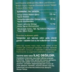 Nutraxin Ginkgo Biloba 60 Tablet