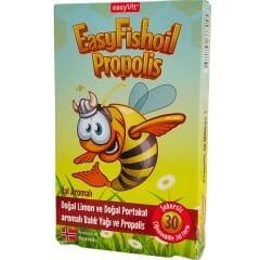 Easy Fish Oil Propolis 30 Çiğnenebilir Jel - Bal Aromalı