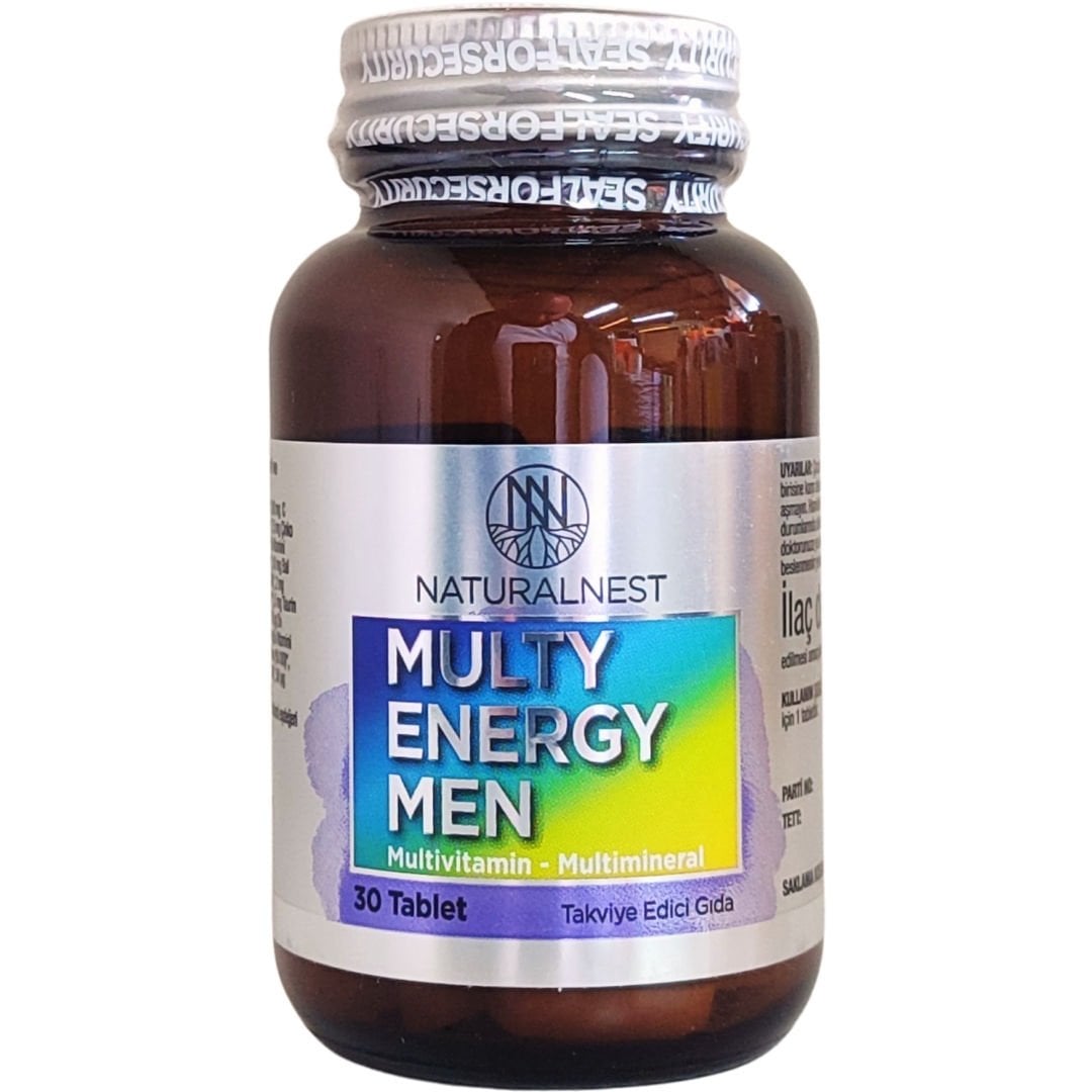Naturalnest Multy Energy Men Takviye Edici Gıda 30 Tablet - Kutusuz