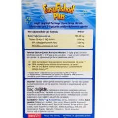 Easy Fish Oil Plus Tutti Frutti Aromalı Balık Yağı 30 Çiğnenebilir Jel