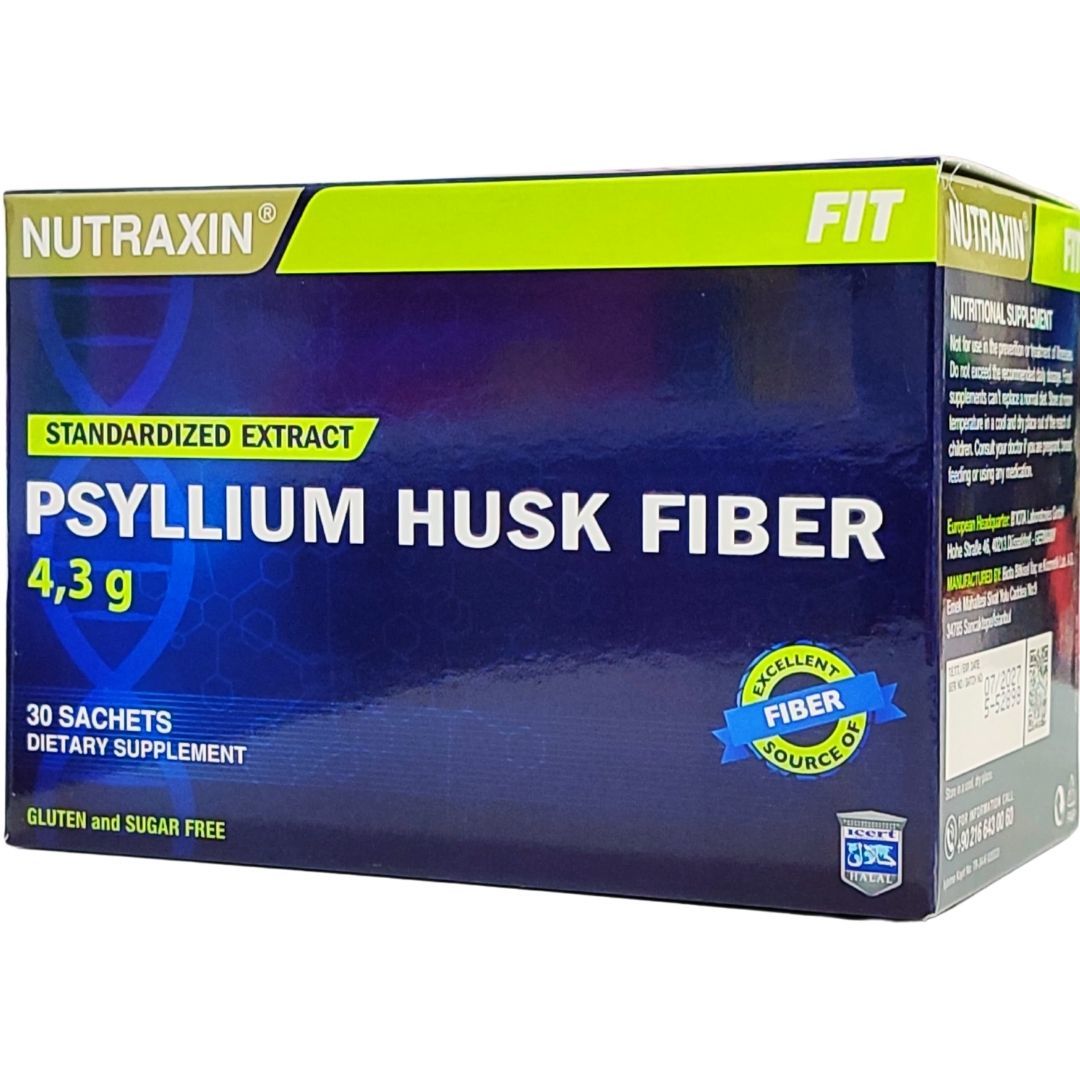 Nutraxin Fit Psyllium(Karnı Yarık Otu) Husk Fiber 4,3 gr 30 Toz Saşe