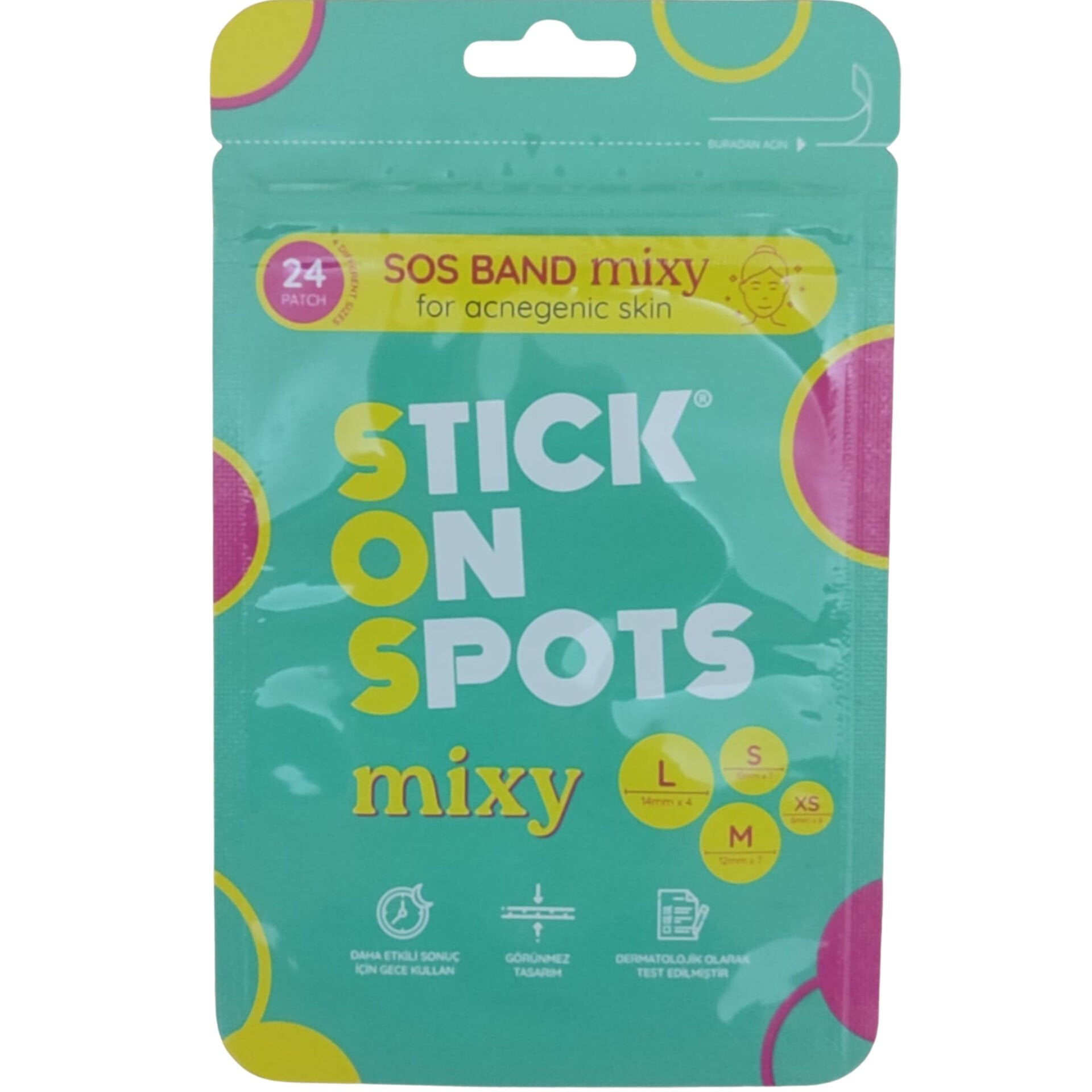 Stick on Spots Mixy Akne Bandı 24'lü