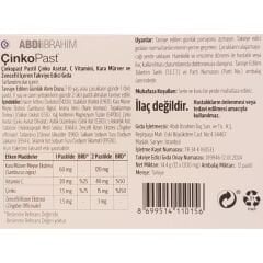 Çinkopast Nane Zencefil Kara Mürver Pastil 12'li