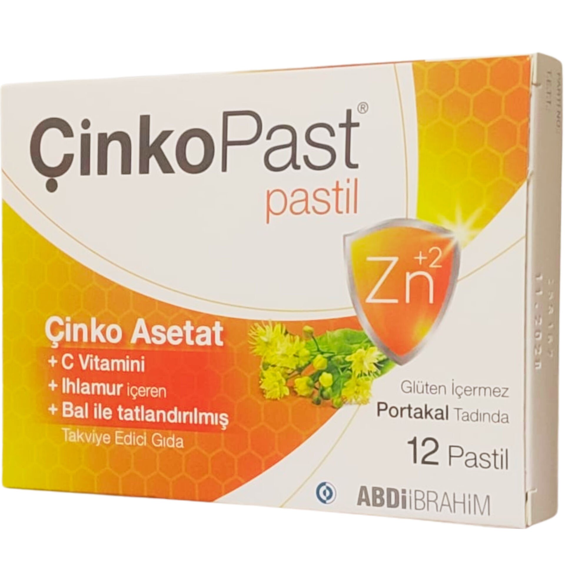 Çinkopast C Vitamini Ihlamur Bal Pastil 12'li