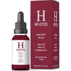 Hoito AHA BHA Serum Canlandırıcı Cilt Tonu Eşitleyici Kırmızı Peeling Cilt Bakım Serumu 30 ml