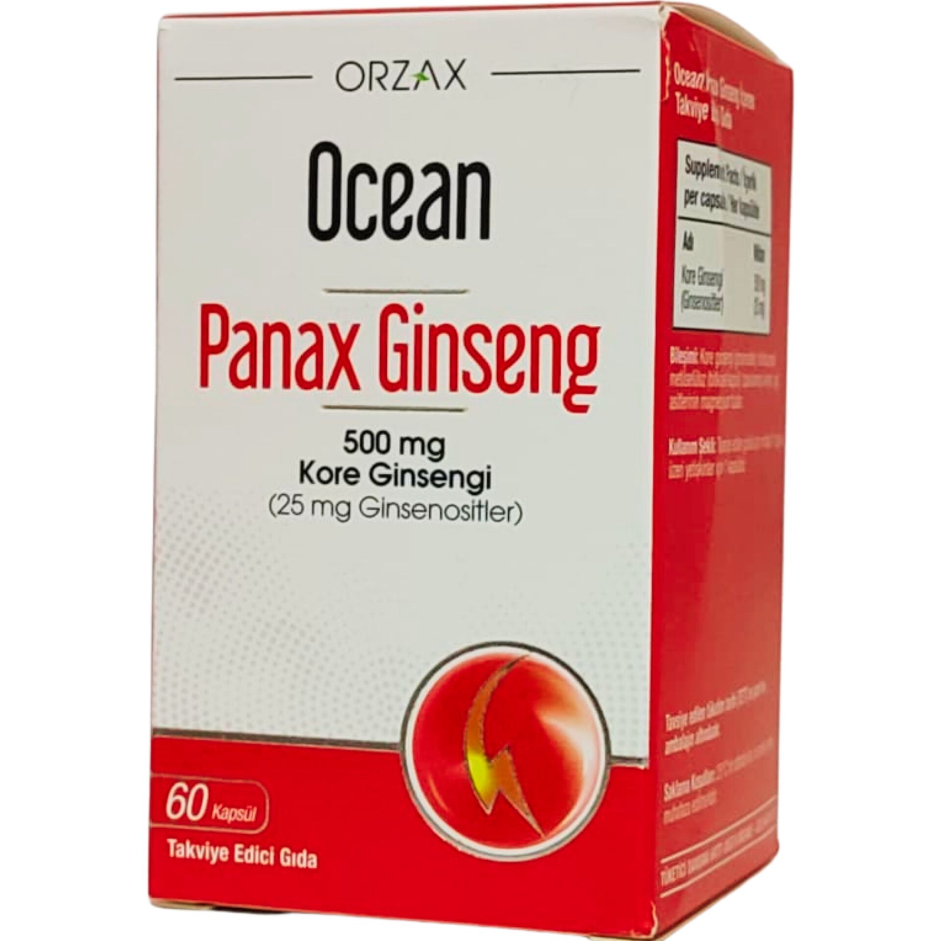 Ocean Panax Ginseng 500 mg 60 Kapsül