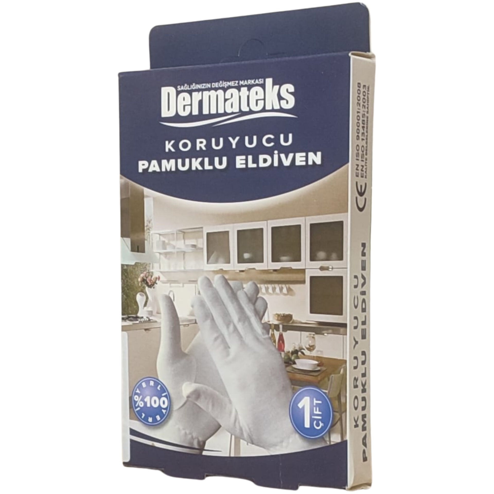 Dermateks Koruyucu Pamuklu Eldiven Medium 1 Çift