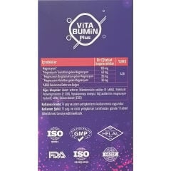 Vitabumin Plus Magnezyum Complex(Bisglisinat, Malat, Taurat) 60 Tablet