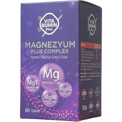 Vitabumin Plus Magnezyum Complex(Bisglisinat, Malat, Taurat) 60 Tablet