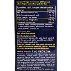 Nutraxin Vitals Omega-3 + Co-Q10 60 Softgel