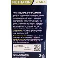 Nutraxin Vitals Omega-3 + Co-Q10 60 Softgel