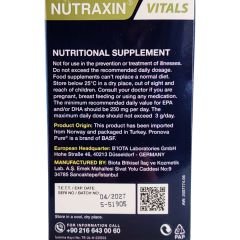 Nutraxin Vitals Omega-3 + Co-Q10 60 Softgel