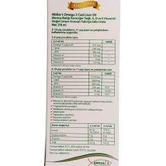 Möller's Omega 3 Limonlu Balık Yağı Şurubu 250 ml
