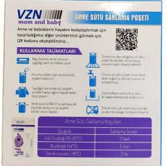 Vzn Süt Saklama Poşeti 20'li