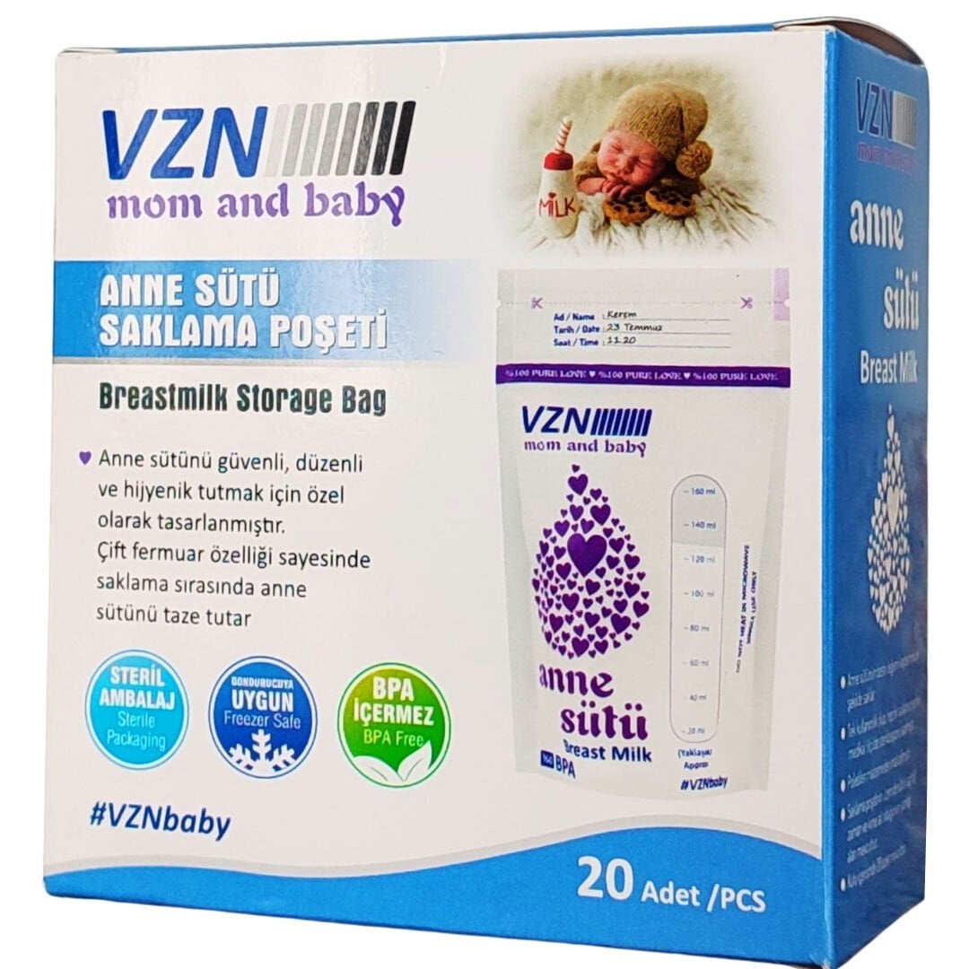 Vzn Süt Saklama Poşeti 20'li