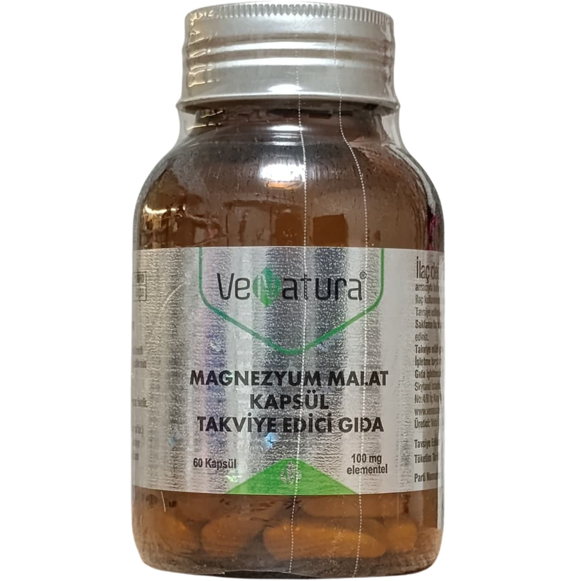 Venatura Magnezyum Malat Takviye Edici Gıda 60 Kapsül