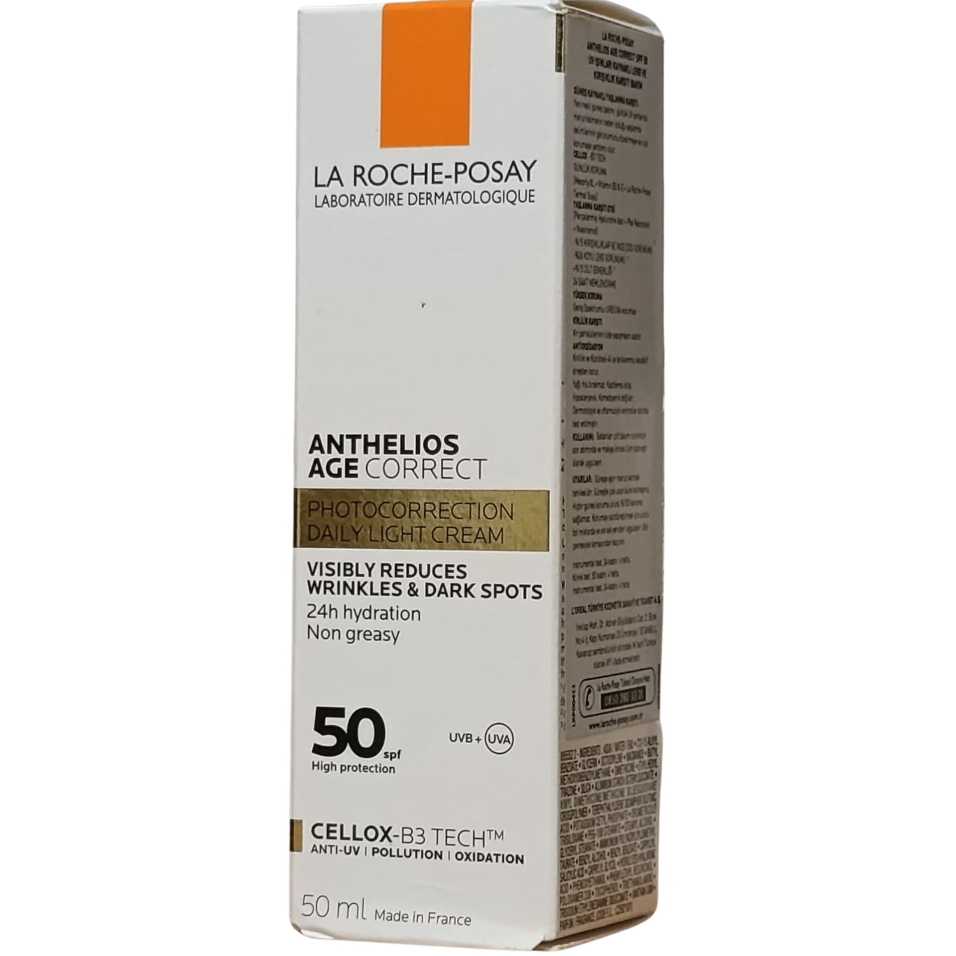 La Roche Posay Anthelios Age Correct SPF50+ Yaşlanma Karşıtı Yüz Güneş Kremi 50 ml