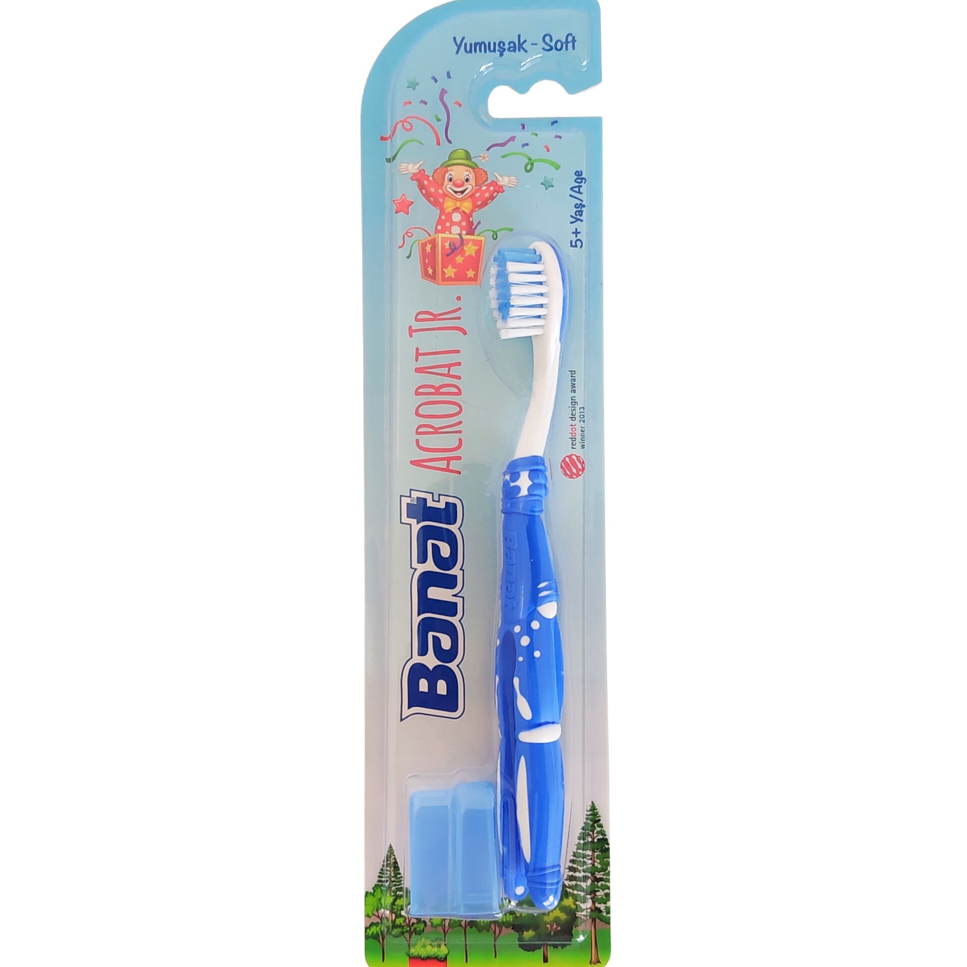 Banat Acrobat Junior Çocuk Diş Fırçası Yumuşak Kapaklı