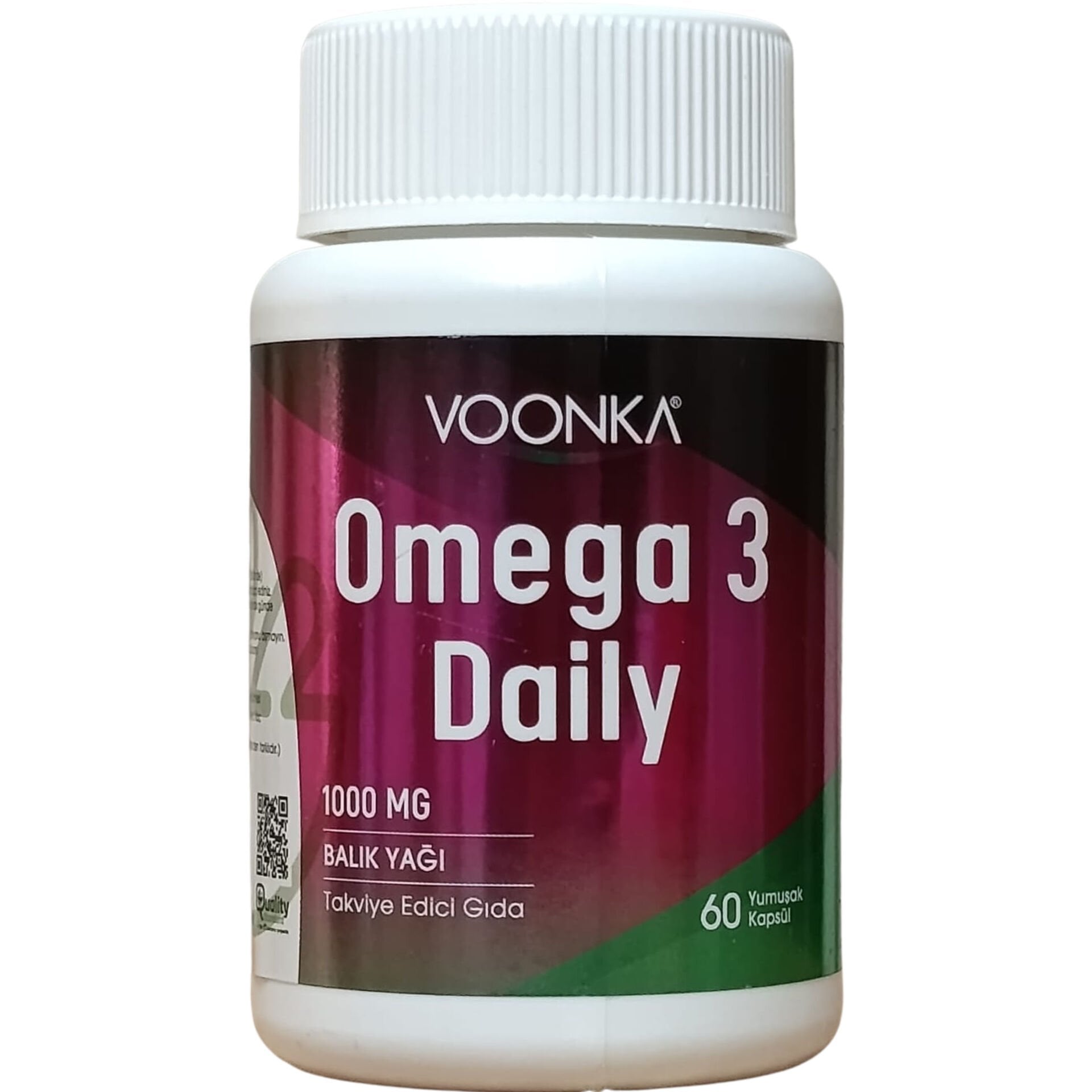 Voonka Omega 3 1000mg Daily 60 Yumuşak Kapsül