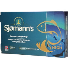 Sjomann’s Omega 3 ve Vitamin D3 İçeren Takviye Edici Gıda 30 Adet Çiğnenebilir Jel Form