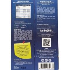 Medicago MultiFish Balık yağı, Multivitamin, Çinko içeren Takviye Edici Gıda 150 ml - Kutusuz