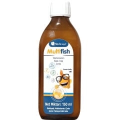 Medicago MultiFish Balık yağı, Multivitamin, Çinko içeren Takviye Edici Gıda 150 ml - Kutusuz