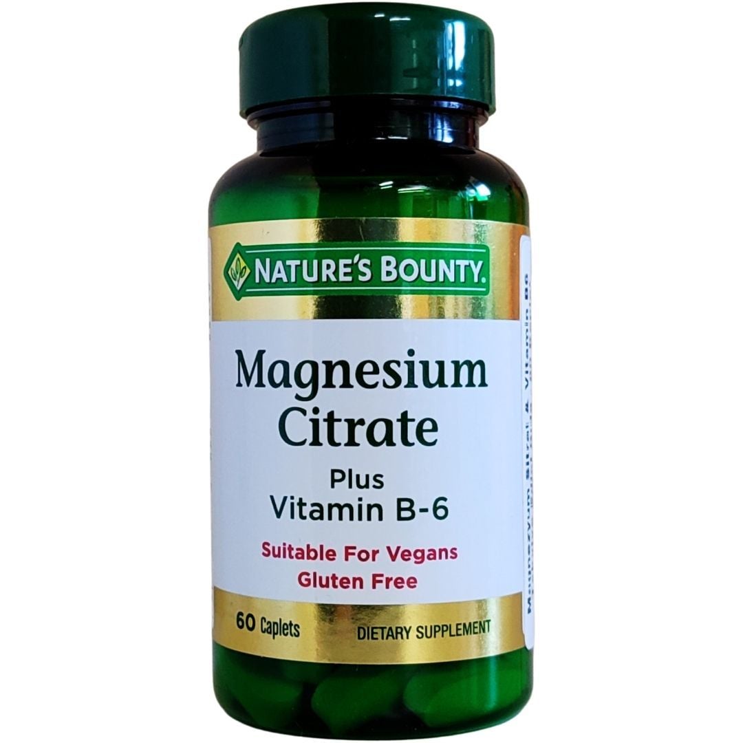 Nature's Bounty Magnesium Citrate Plus Vitamin B-6 60 Tablet
