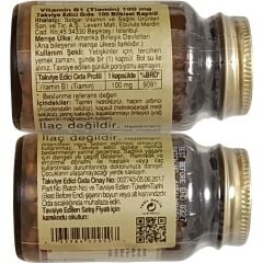 Solgar Vitamin B1 Thiamin 100 mg 100 Vegetable Kapsül