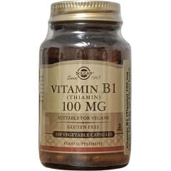 Solgar Vitamin B1 Thiamin 100 mg 100 Vegetable Kapsül