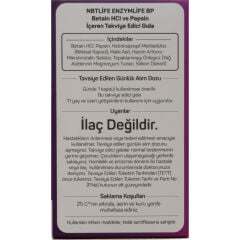 Nbt Life Enzymlife BP Takviye Edici Gıda 60 Kapsül