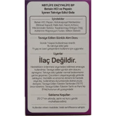 Nbt Life Enzymlife BP Takviye Edici Gıda 60 Kapsül