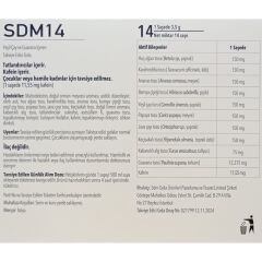SDM 14 Yeşil Çay ve Guarana Ekstresi İçeren Takviye Edici Gıda 14 Saşe
